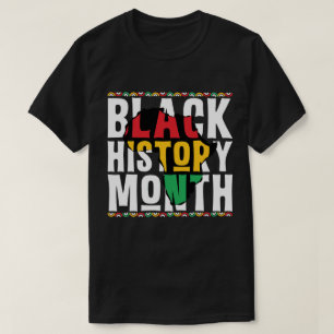 Zwarte Geschiedenis Maand Kunst T-shirt