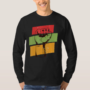 Zwarte Geschiedenis Maand l Zwarte Trots Vuist Afr T-shirt