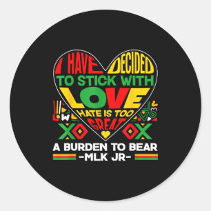 Zwarte Geschiedenis Maand Last Om Te Dragen Afrika Ronde Sticker