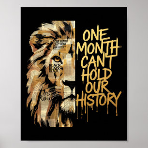 Zwarte Geschiedenis Maand Leeuw Een Maand Kan Onze Poster