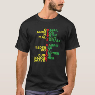 Zwarte Geschiedenis Maand Leiders Mannen Vrouwen j T-shirt