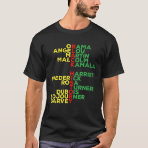 Zwarte Geschiedenis Maand Leiders Mannen Vrouwen j T-shirt