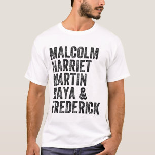 Zwarte Geschiedenis Maand Malcolm Harriet Martin M T-shirt