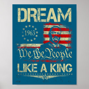 Zwarte Geschiedenis Maand Martin Droom Kunstwerk Poster