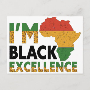 Zwarte Geschiedenis Maand Melanin King Queen Sista Briefkaart