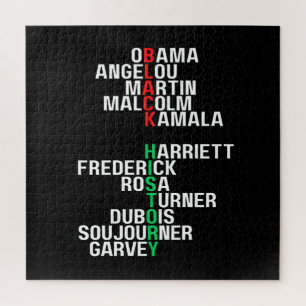 Zwarte Geschiedenis Maand Melanin King Queen Sista Legpuzzel