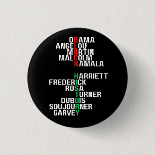 Zwarte Geschiedenis Maand Melanin King Queen Sista Ronde Button 3,2 Cm