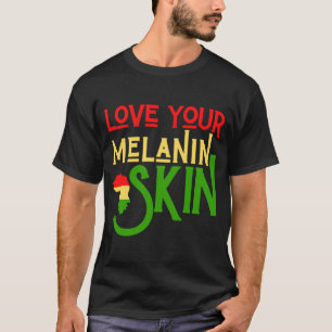 Zwarte geschiedenis Maand Melanin Love Familie & C T-shirt