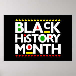Zwarte Geschiedenis Maand Melanin Mannen Vrouwen K Poster
