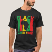 Zwarte geschiedenis maand melanine broers zussen b t-shirt (Voorkant)