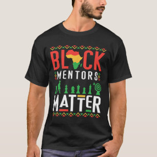Zwarte Geschiedenis Maand Mentoren Probleem Afro-A T-shirt