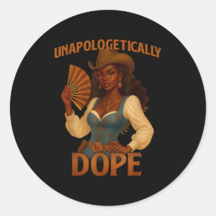 Zwarte Geschiedenis Maand Onverbloemd Afrikaans Co Ronde Sticker