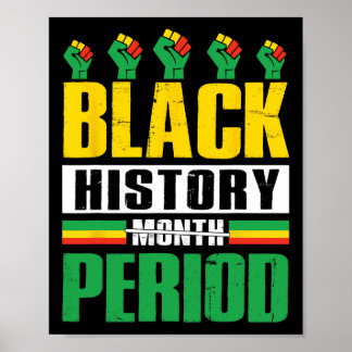Zwarte Geschiedenis Maand Periode BHM Afro-Amerika Poster