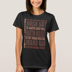 Zwarte geschiedenis maand rosa sat zodat Martin ko T-shirt