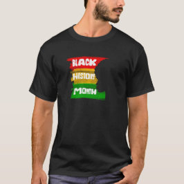 Zwarte Geschiedenis Maand Silhouette Design T-shirt