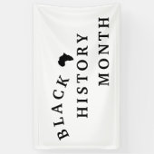 zwarte geschiedenis maand spandoek (Verticaal)