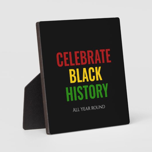 ZWARTE GESCHIEDENIS MAAND vieren het hele jaar doo Fotoplaat (Voorkant)
