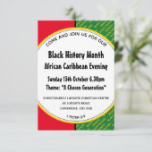 ZWARTE GESCHIEDENIS MAAND Viering Aangepaste uitno Kaart (Staand voorkant)