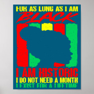 Zwarte Geschiedenis Maand Zolang Ik Zwart Ben Ik B Poster
