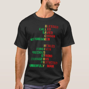 Zwarte Geschiedenis Melanin Church Mannen Vrouwen  T-shirt