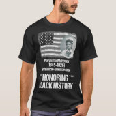 Zwarte geschiedenis met 1e Afrikaanse Amerikaanse T-shirt (Voorkant)