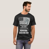 Zwarte geschiedenis met 1e Afrikaanse Amerikaanse T-shirt (Voorkant volledig)