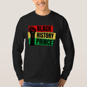 Zwarte Geschiedenis Prins Familie Pret Melanine Ma T-shirt