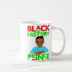 Zwarte Geschiedenis Prins Melanine Jongen Zoon Bru Koffiemok