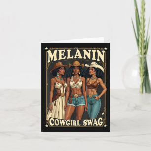Zwarte geschiedenis Rodeo Cowgirls rijden Melanin Kaart