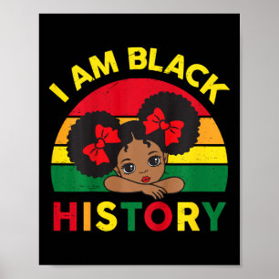 Zwarte Geschiedenis Shirts Peuter Kleine Meisjes I Poster