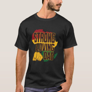 Zwarte geschiedenis Vader Afro-Amerikaanse Vaderda T-shirt