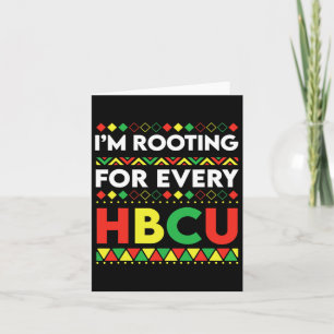 Zwarte geschiedenis van HBCU maand ik rij voor elk Kaart