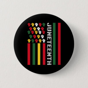 Zwarte geschiedenis Vlag Afro-Amerikaan sinds 1865 Ronde Button 5,7 Cm
