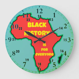 Zwarte geschiedenis voor iedereen grote klok