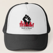 Zwarte geschiedenis ZOEKT om Power Fist MLK Custom Trucker Pet (Voorkant)