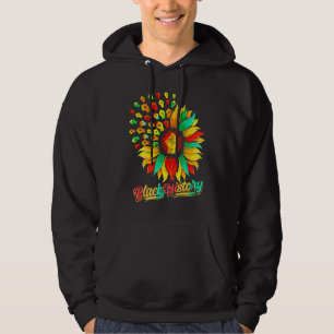 Zwarte Geschiedenis Zonnebloem Vuist Trots Afrikaa Hoodie