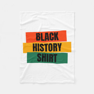 Zwarte Geschiedenis Zwarte Geschiedenis Maand Afro Fleece Deken
