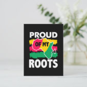 Zwarte geschiedenisgroep van Mijn Briefkaart voor (Staand voorkant)