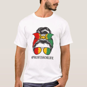 Zwarte-geschiedenisleraar Zwarte-vrouwenkast Maft  T-shirt