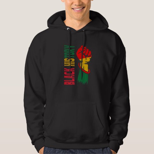 Zwarte geschiedenismaand 2022 Bhm Afrikaans-Amerik Hoodie (Voorkant)