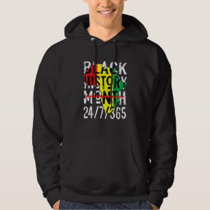 Zwarte geschiedenismaand 247365 Afrikaanse kaart M Hoodie