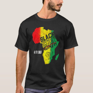 Zwarte geschiedenismaand 247365, geprimeerd-Afrika T-shirt