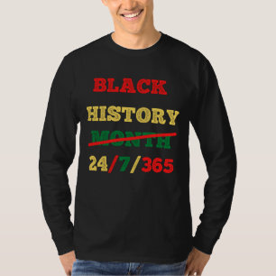 Zwarte geschiedenismaand 24/7/365 - ZWARTE GESCHIE T-shirt