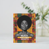 Zwarte geschiedenismaand briefkaart (Staand voorkant)