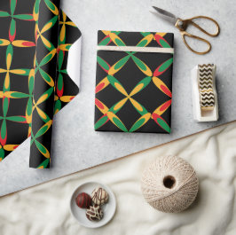 Zwarte geschiedenismaand cadeaupapier