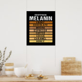 Zwarte geschiedenismaand Drippin Melanin Poster (Keuken)