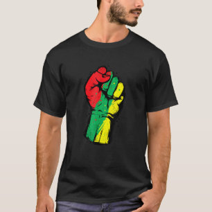 Zwarte geschiedenismaand Eerste zwarte kracht Vrou T-shirt
