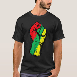 Zwarte geschiedenismaand Eerste zwarte kracht Vrou T-shirt