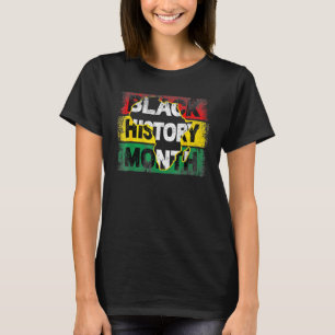 Zwarte geschiedenismaand Funny Africa Map T-shirt