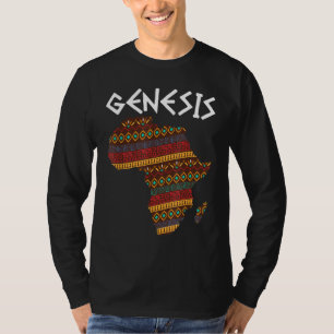 Zwarte geschiedenismaand Genesis Proud Africa Afri T-shirt